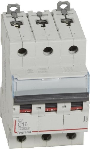 Выключатель автоматический Legrand DX3-E 10000 3п 16А C 16кА фото Выключатель автоматический Legrand DX3-E 10000 3п 16А C 16кА картинка